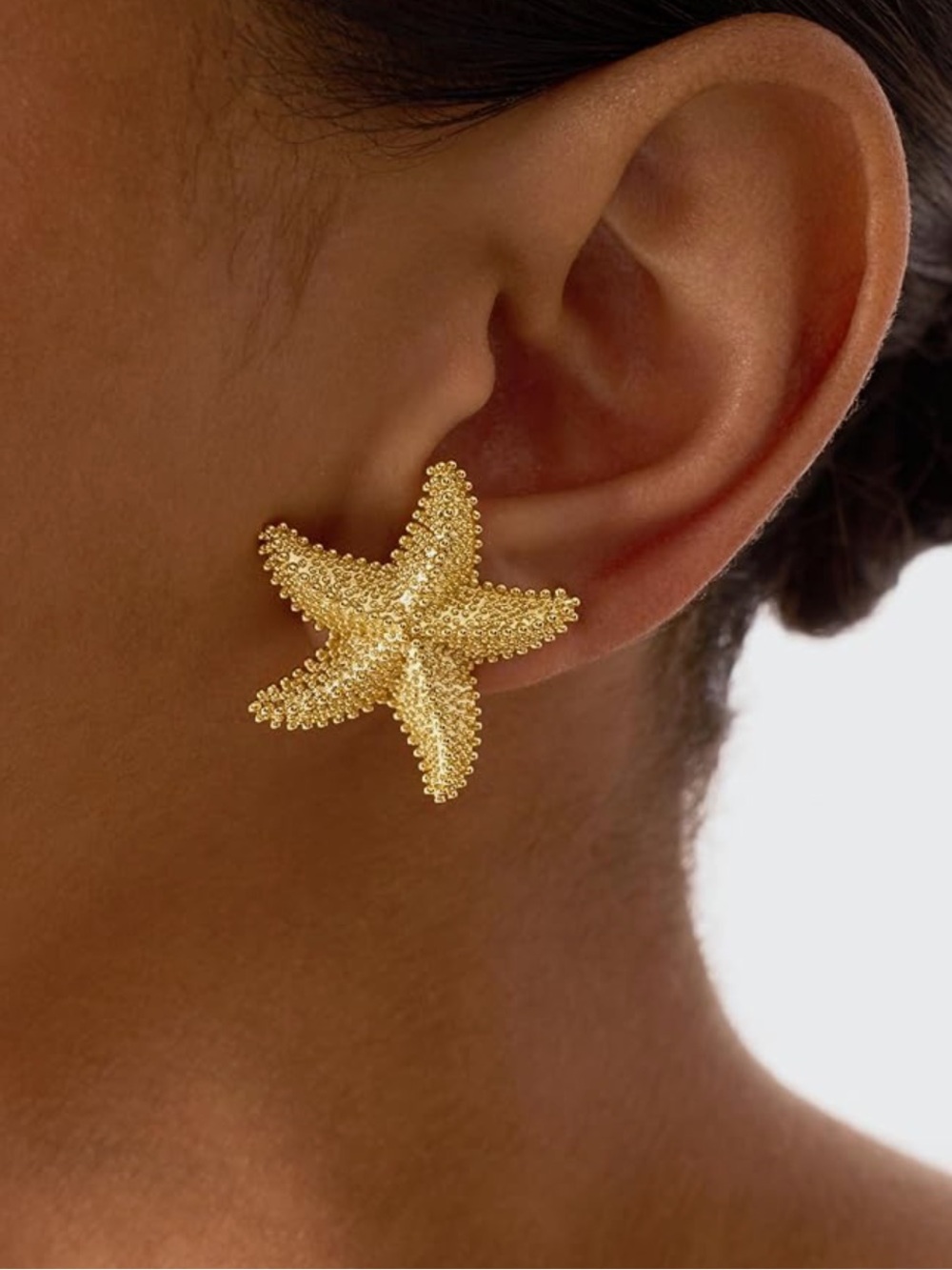 PAVOI 14K Gold Plated Starfish Earrings
